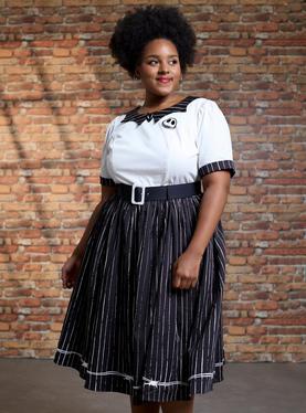 Her Universe The Nightmare Before Christmas Jack Skellington Retro Dress Plus Size Her Universe Exclusive, , hi-res